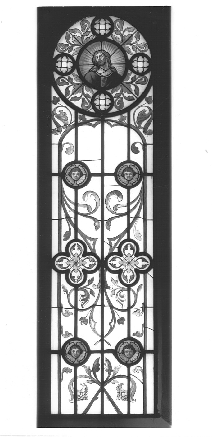 vetrata dipinta, serie - bottega lombarda (inizio sec. XX)