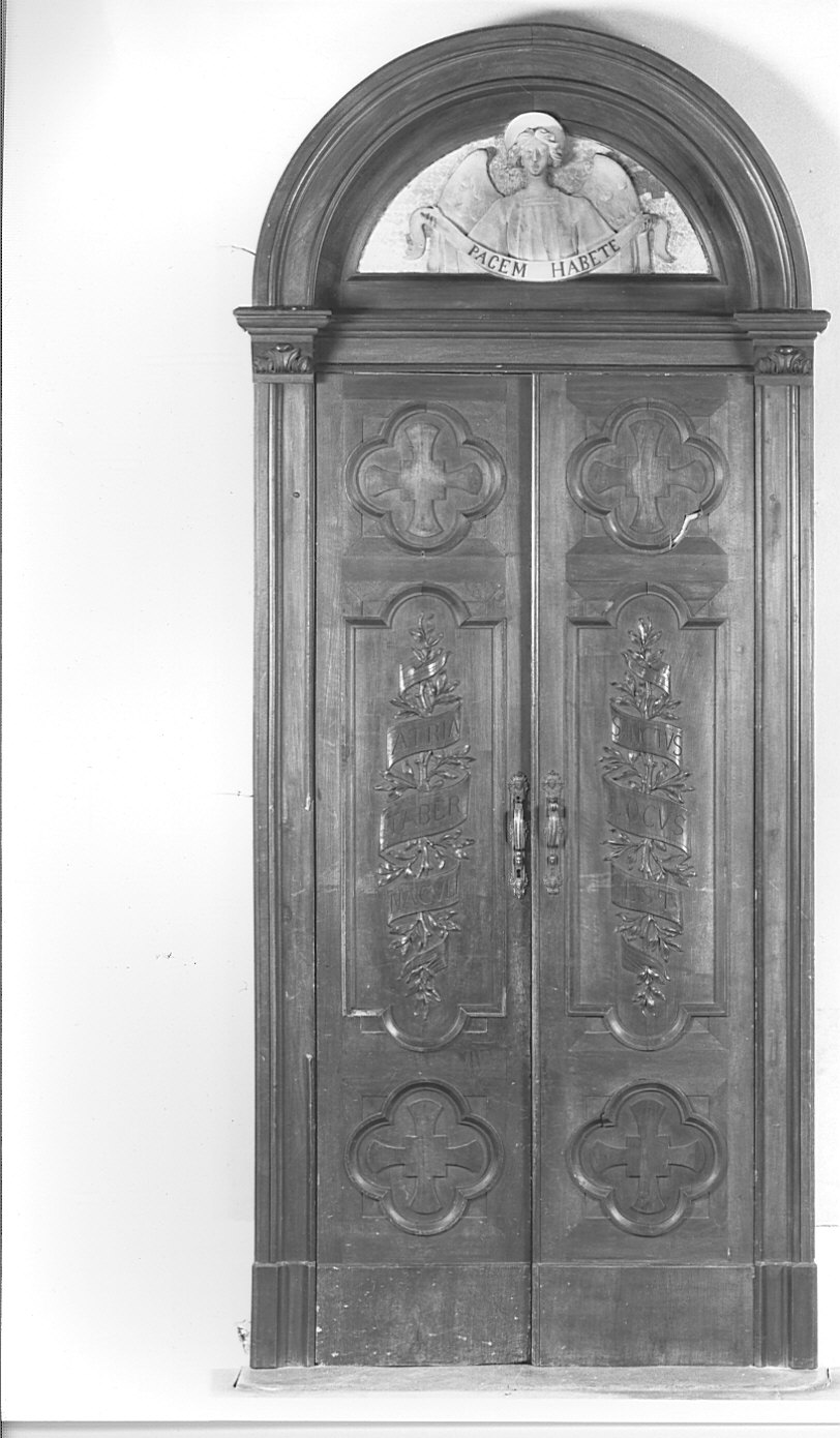 porta - a due battenti, serie - bottega lombarda (sec. XX)