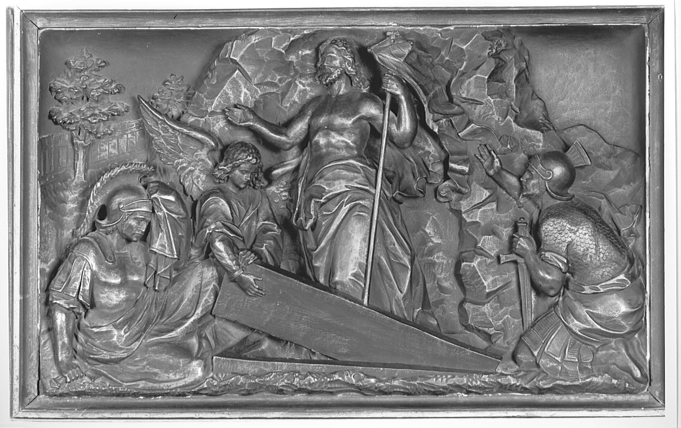 resurrezione di Cristo (rilievo, elemento d'insieme) - bottega alsaziana (sec. XX)