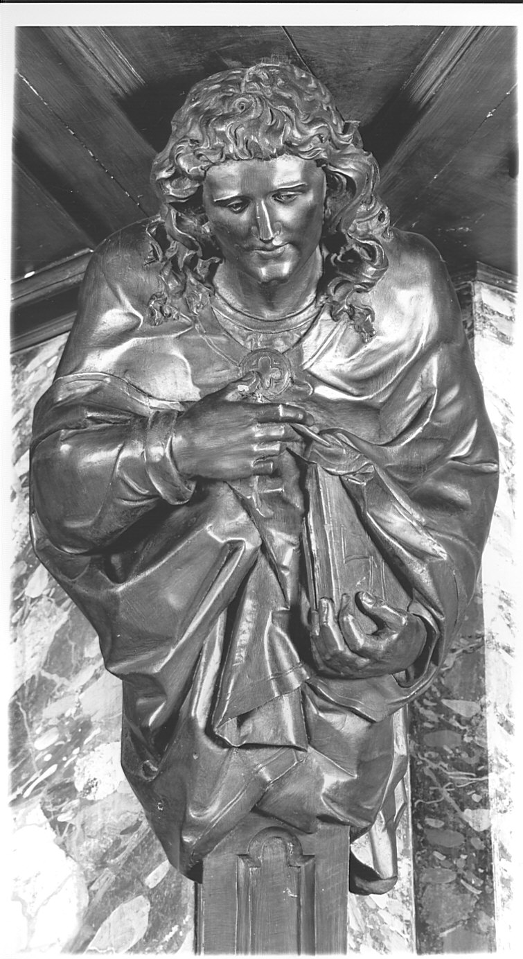 San Giovanni Evangelista (scultura, elemento d'insieme) - bottega alsaziana (sec. XX)