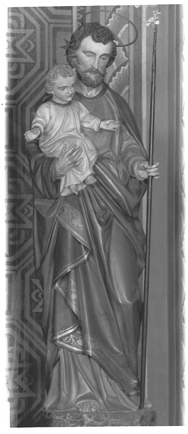 San Giuseppe e Gesù Bambino (statua, opera isolata) - bottega lombarda (prima metà sec. XX)