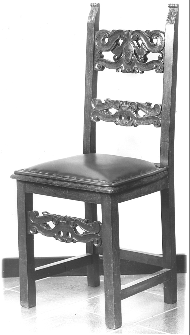 sedia, serie - bottega lombarda (fine sec. XIX)