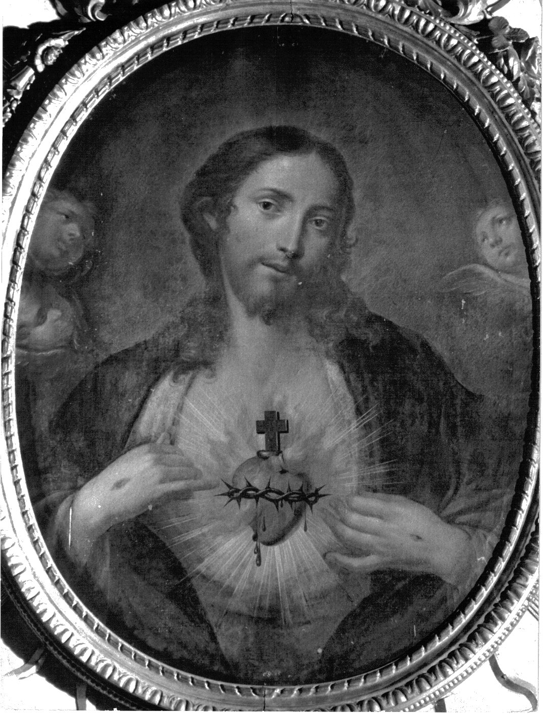 Sacro Cuore di Gesù (dipinto, opera isolata) - bottega lombarda (seconda metà sec. XVIII)