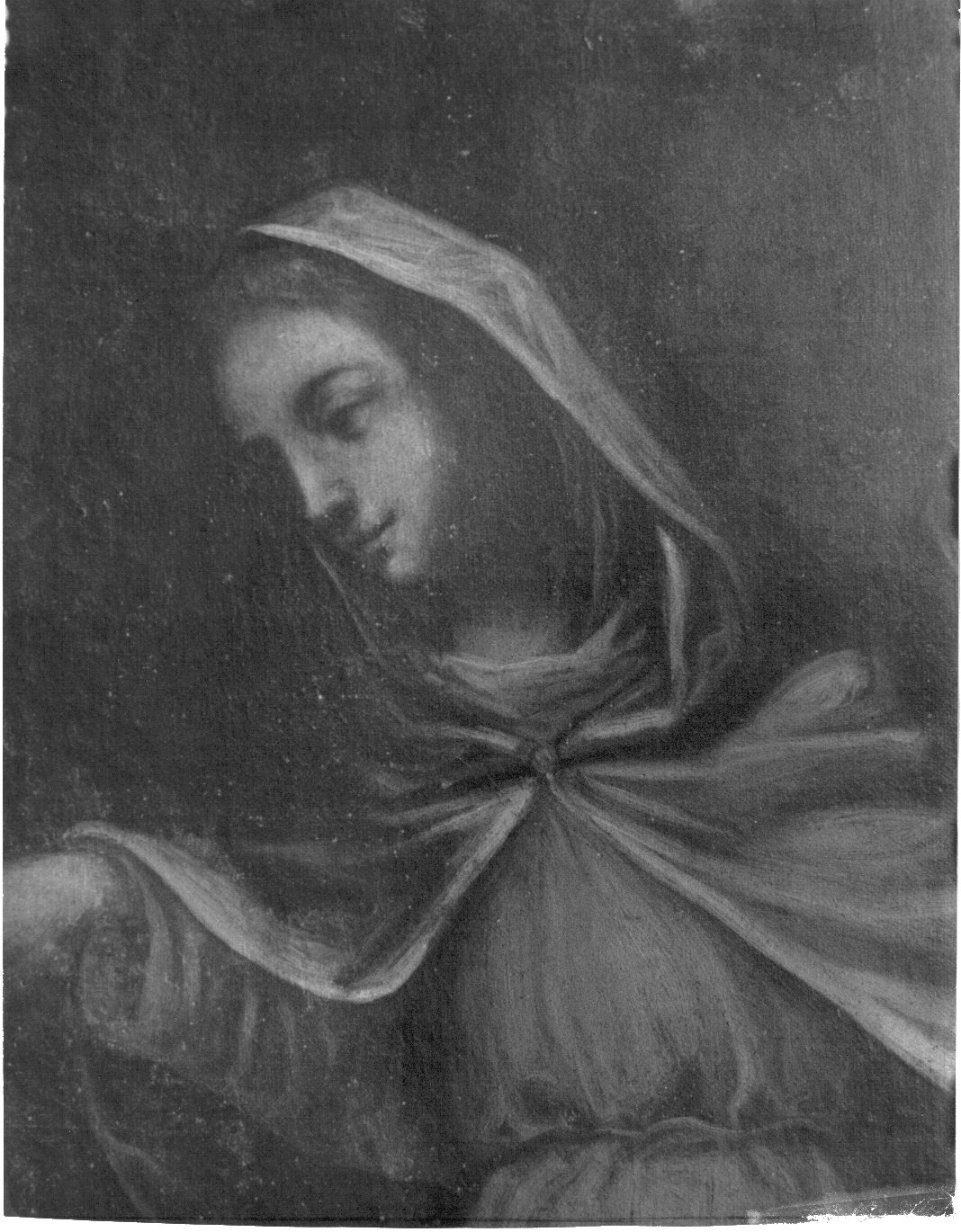 Madonna annunciata (dipinto, opera isolata) - bottega lombarda (sec. XVI, sec. XVII)