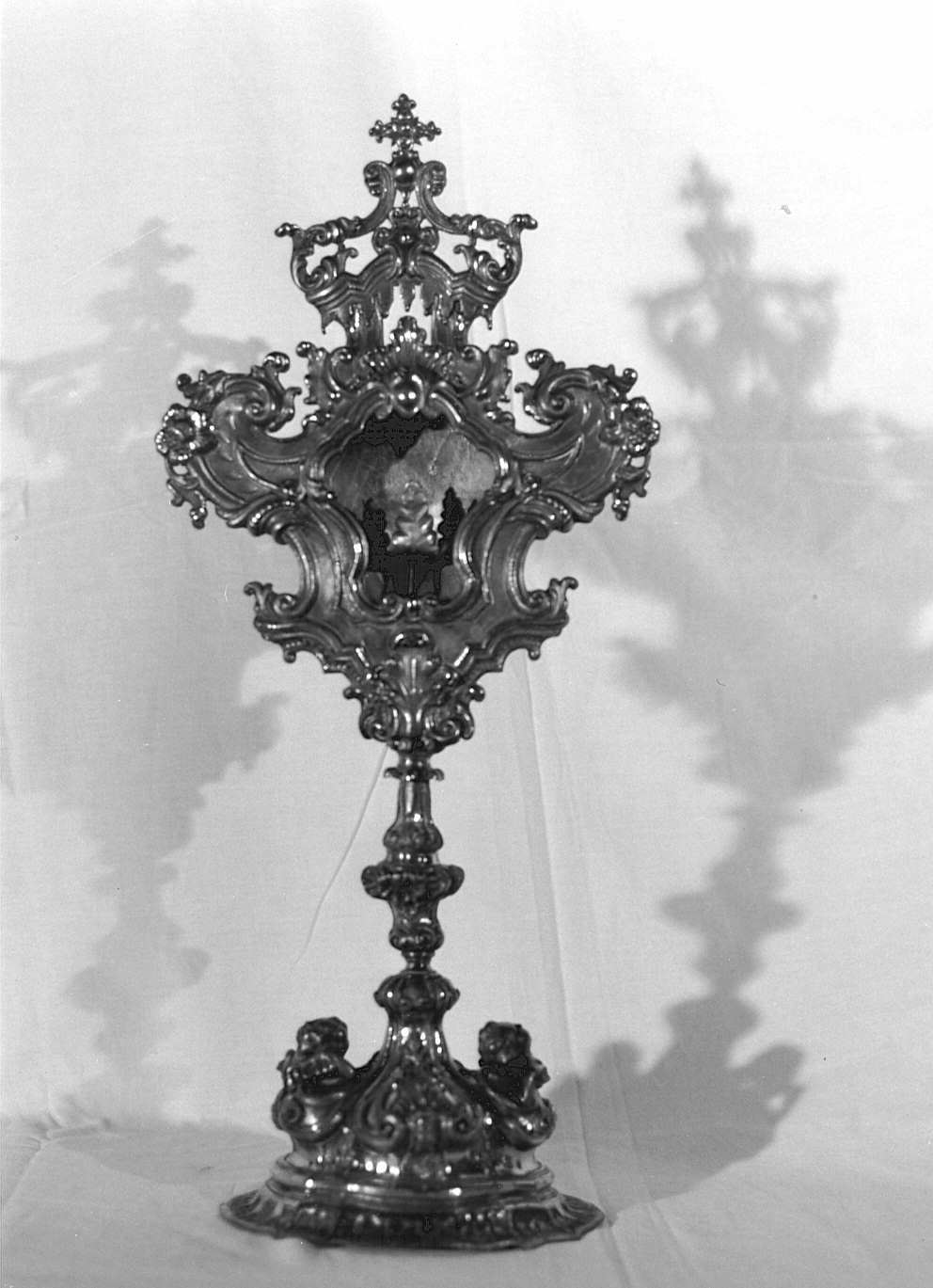 reliquiario - a ostensorio - bottega lombarda (prima metà sec. XVIII)