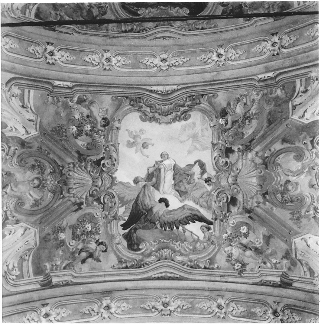 gloria di San Lorenzo (dipinto murale, elemento d'insieme) di Gambini L, Atzori F (sec. XX)