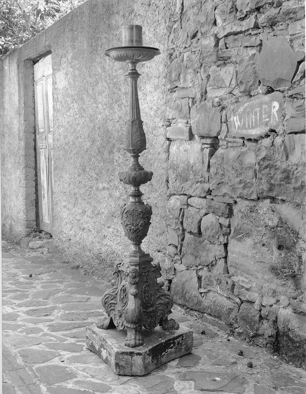 candelabro per il cero pasquale, opera isolata - bottega dell'Italia settentrionale (primo quarto sec. XX)