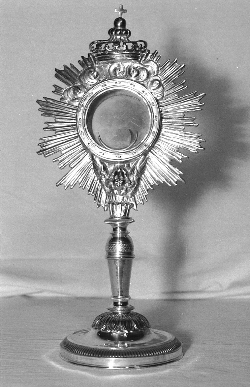 ostensorio - bottega Italia settentrionale (fine/inizio secc. XIX/ XX)