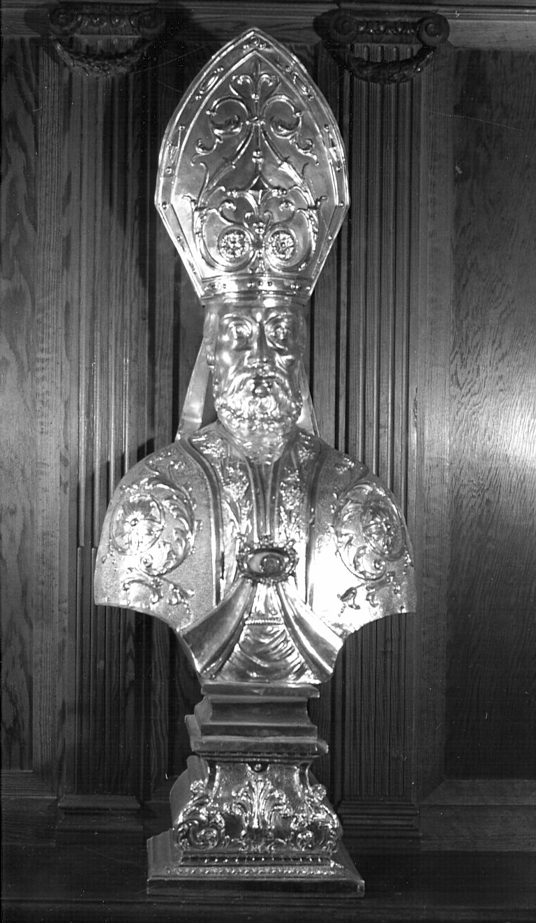 vescovi (reliquiario - a busto, serie) - bottega lombarda (seconda metà sec. XIX)