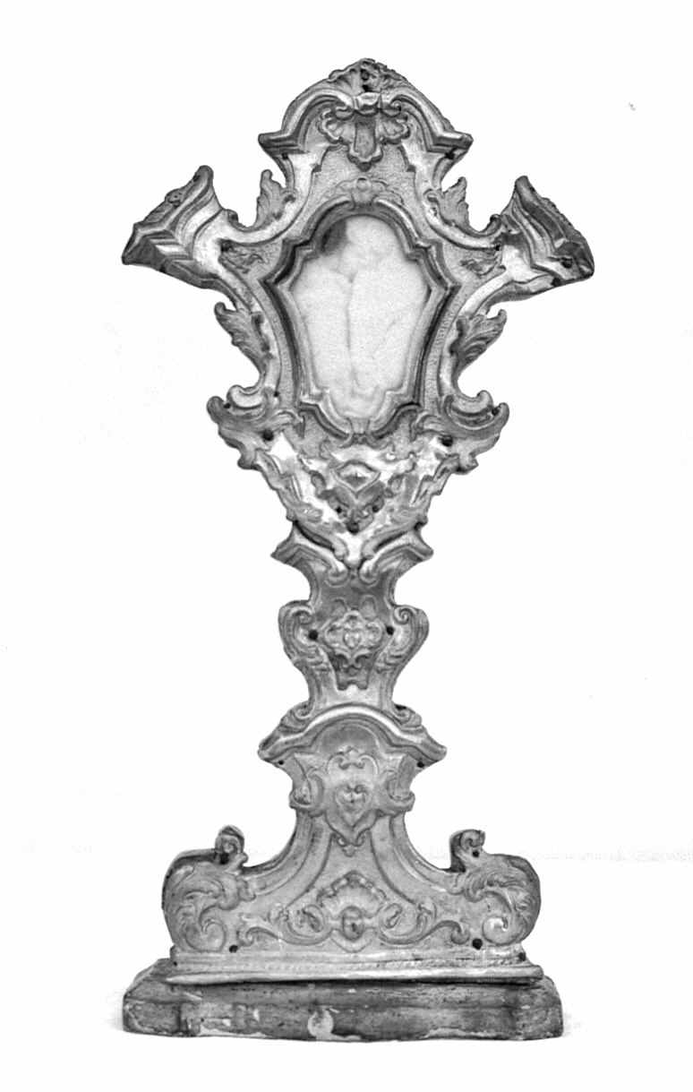 reliquiario - a ostensorio - bottega pavese (sec. XVIII)