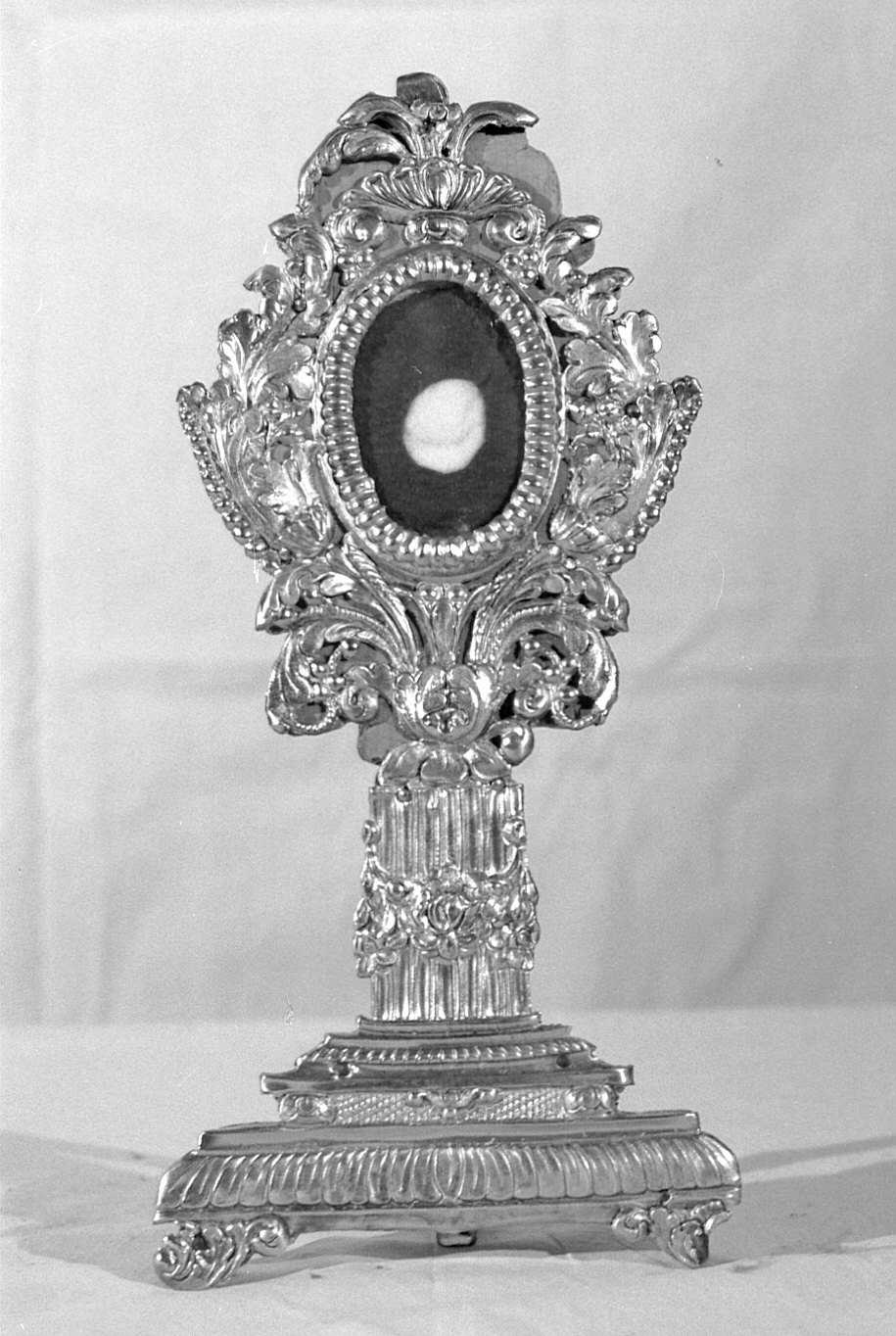 reliquiario - a ostensorio - bottega pavese (sec. XIX)