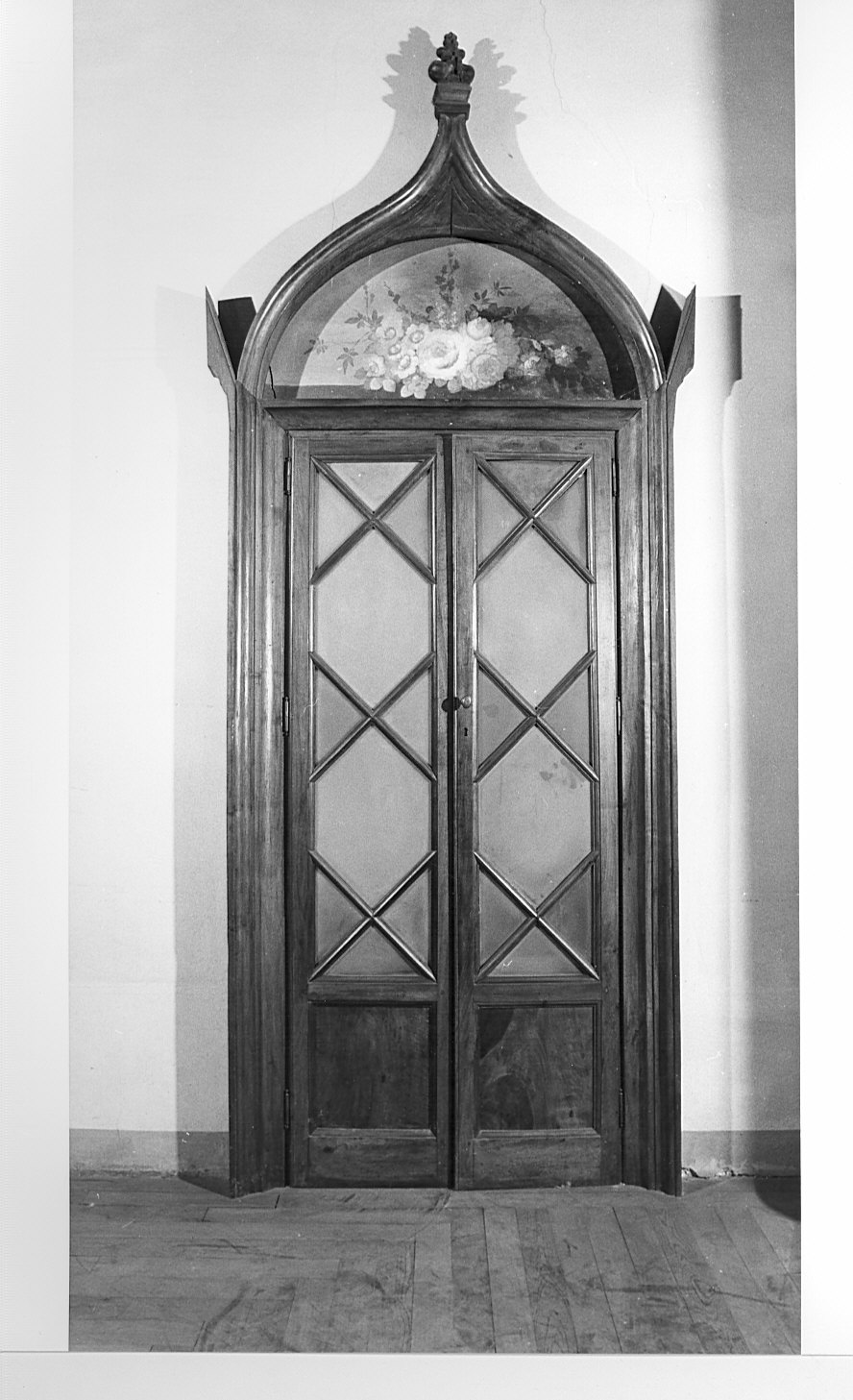 fiori (dipinto murale) - ambito lombardo (fine sec. XIX)