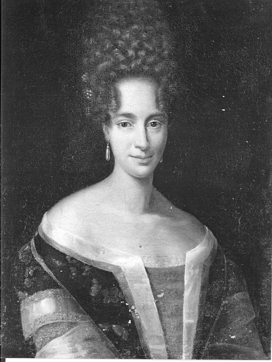 ritratto di donna (dipinto) - ambito lombardo (seconda metà sec. XVII)