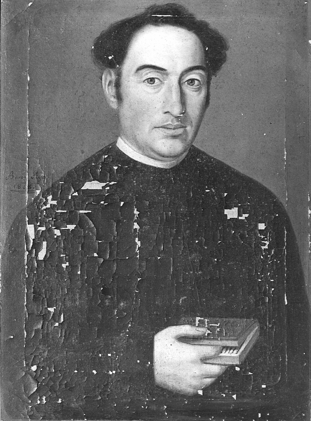 ritratto d'uomo (dipinto) - ambito lombardo (sec. XIX)