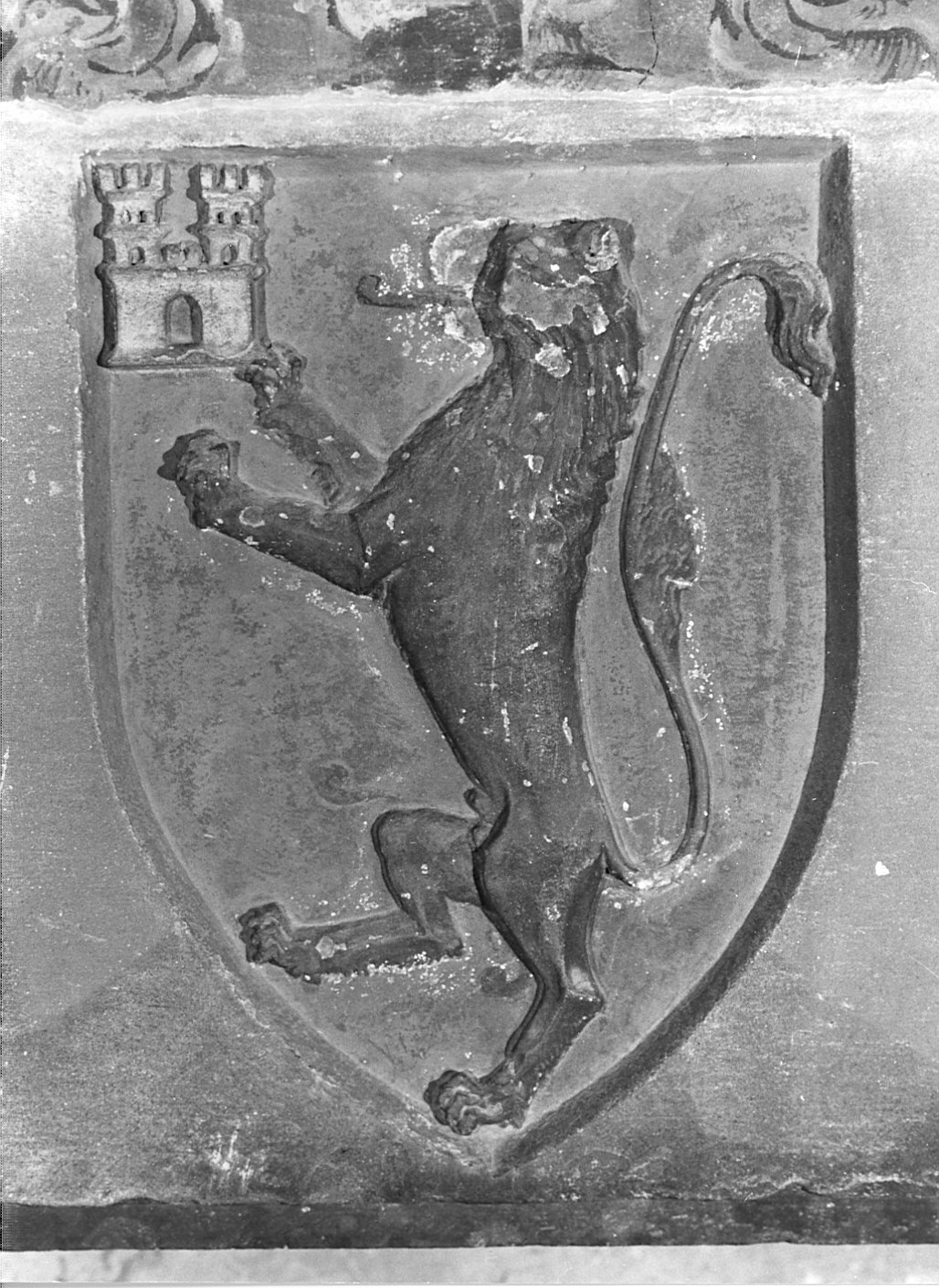 stemma della famiglia Castiglioni (formella) - bottega lombarda (sec. XV)
