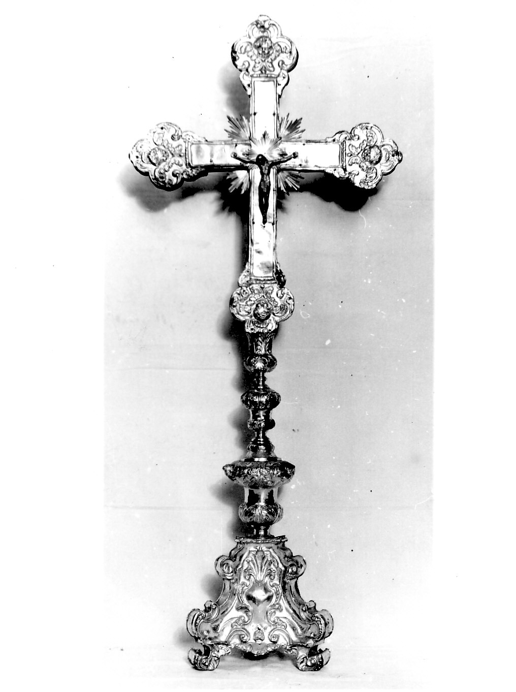 croce d'altare, opera isolata - bottega lombarda (sec. XVIII)