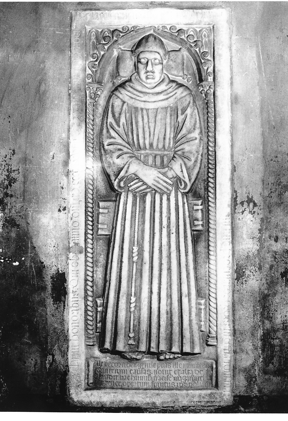 lastra tombale, opera isolata - bottega italiana (sec. XV)