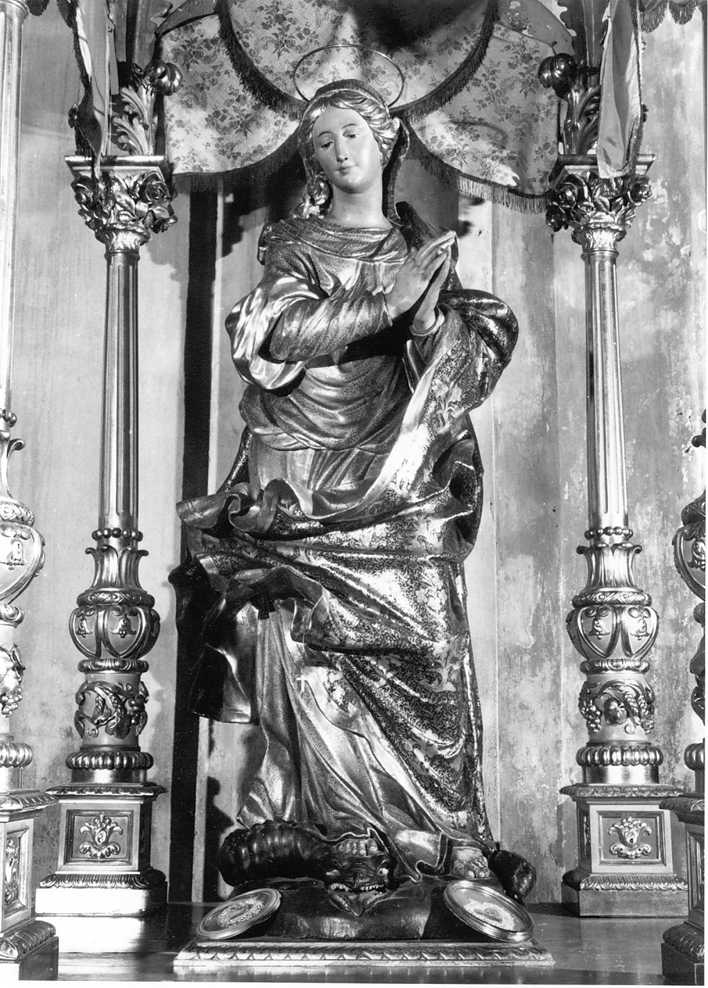 Vergine Immacolata (statua, opera isolata) - bottega lombarda (fine sec. XVII)