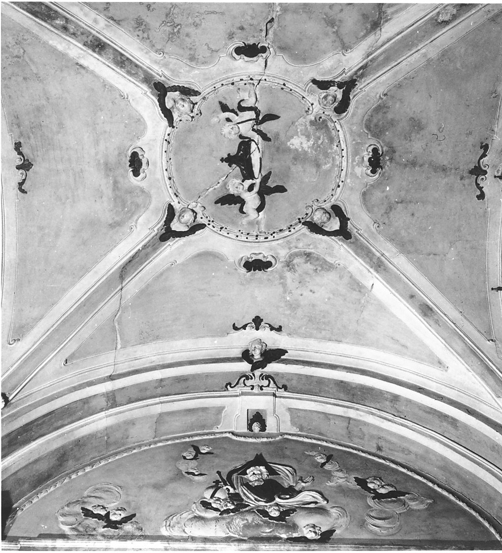 Dio Padre e cherubini (decorazione pittorica, opera isolata) - bottega italiana (seconda metà sec. XVIII)