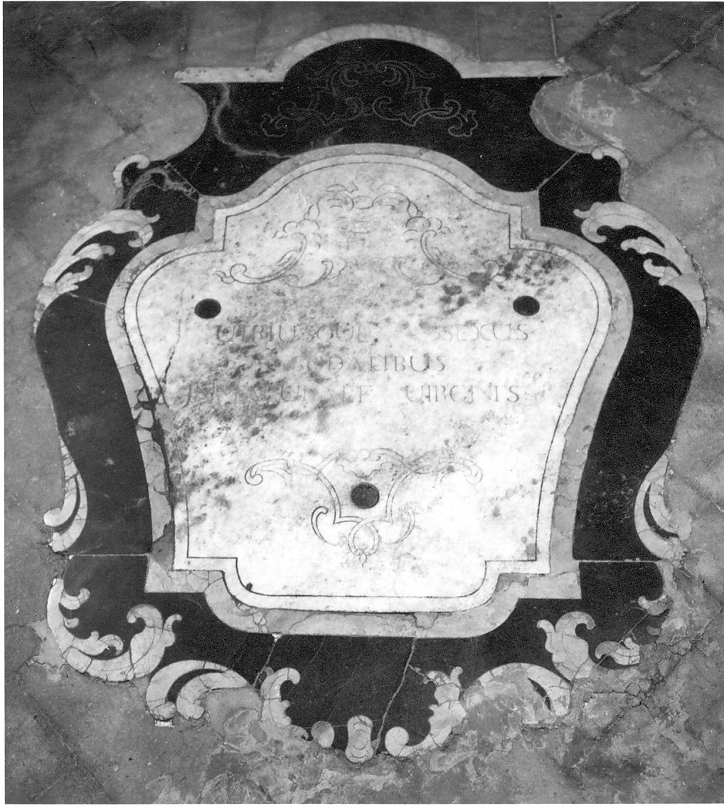 lapide, opera isolata - bottega italiana (seconda metà sec. XVIII)