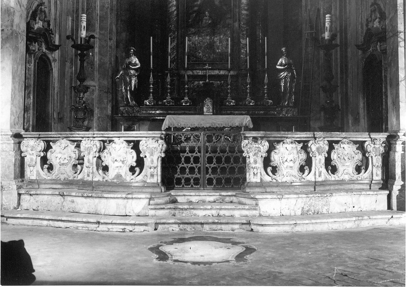 balaustrata di cappella, opera isolata - bottega italiana (seconda metà sec. XVIII)