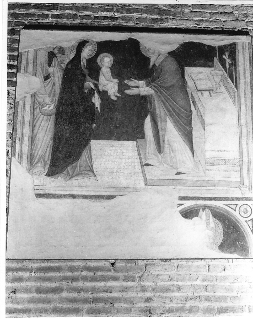 presentazione di Gesù al tempio (dipinto, opera isolata) - ambito lombardo (ultimo quarto sec. XIV)