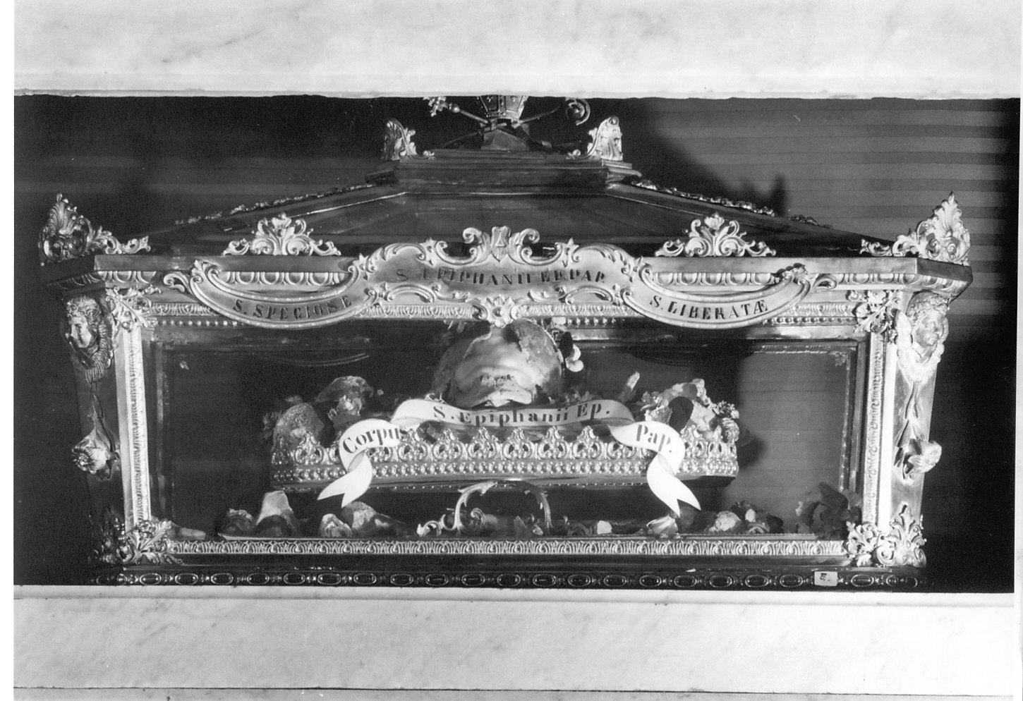 reliquiario a teca - a sarcofago, opera isolata - bottega italiana (fine sec. XIX)