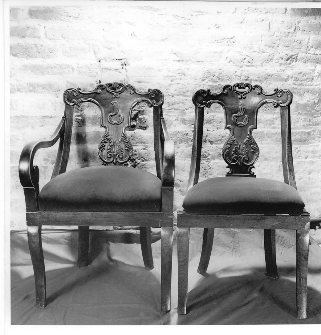 sedia, serie - bottega italiana (sec. XIX)