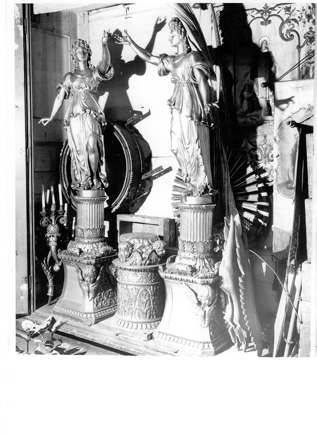 trono, insieme - bottega italiana (sec. XIX)