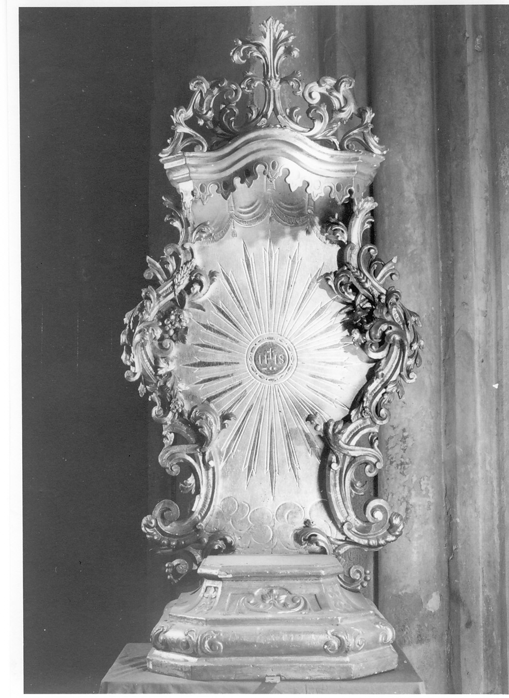 tronetto per esposizione eucaristica, opera isolata - bottega italiana (sec. XVIII)