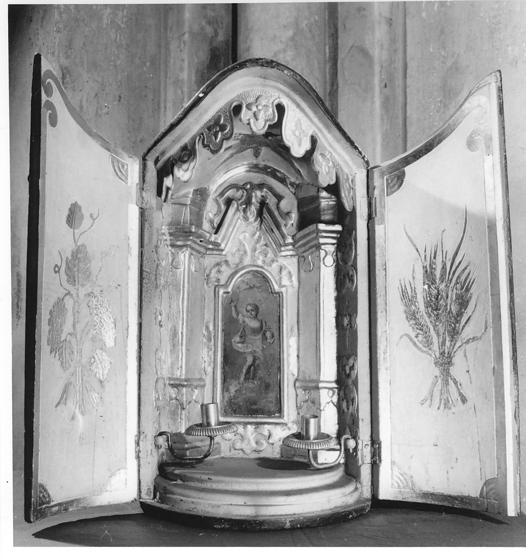 tronetto per esposizione eucaristica, opera isolata - bottega italiana (sec. XIX)