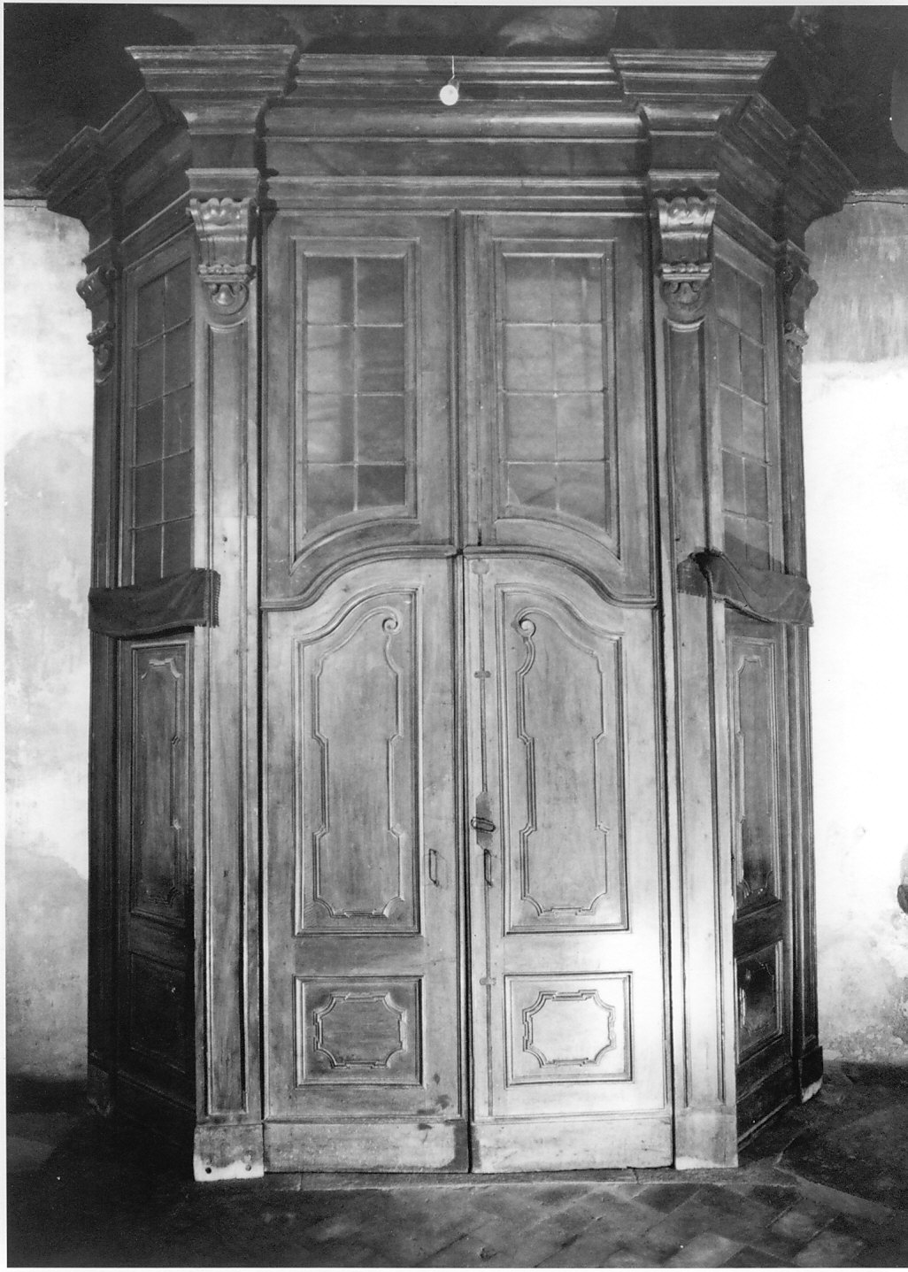 bussola, opera isolata - bottega lombarda (sec. XVIII)