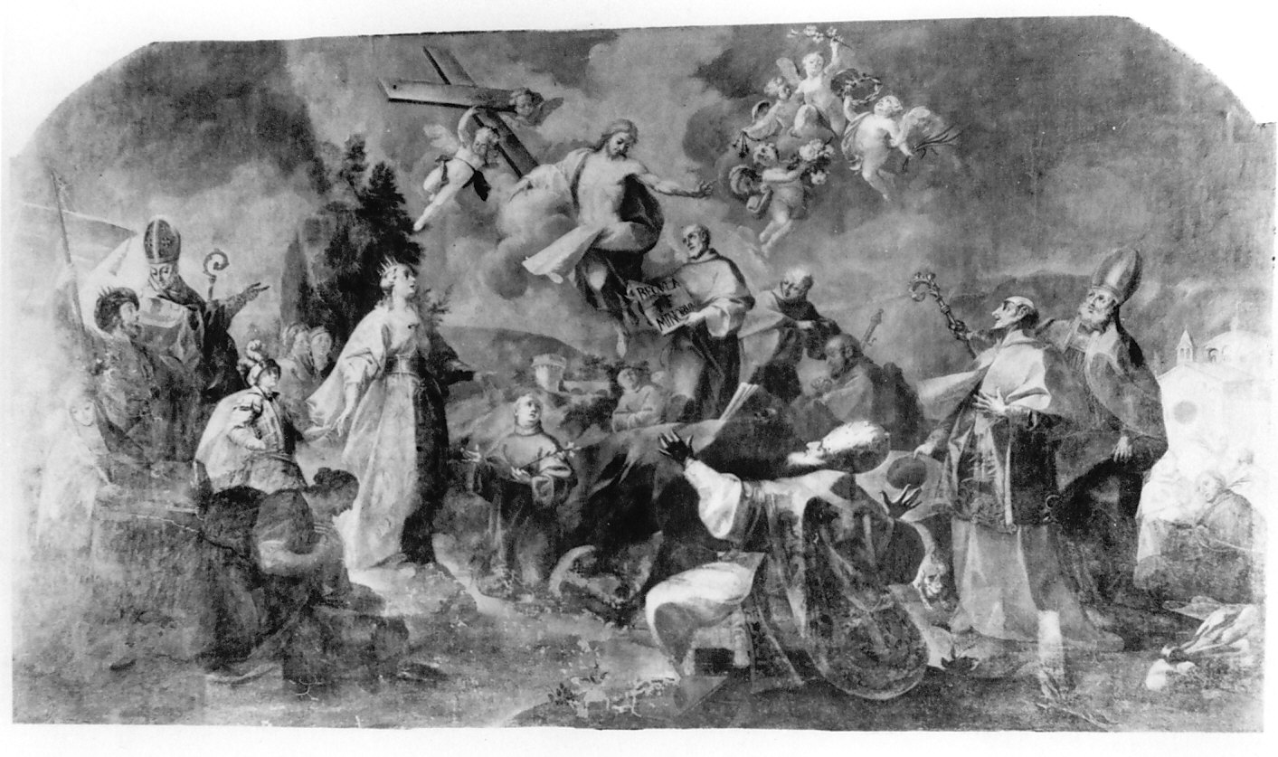 trionfo della Religione (dipinto, opera isolata) di Barbieri Francesco (attribuito) (metà sec. XVIII)
