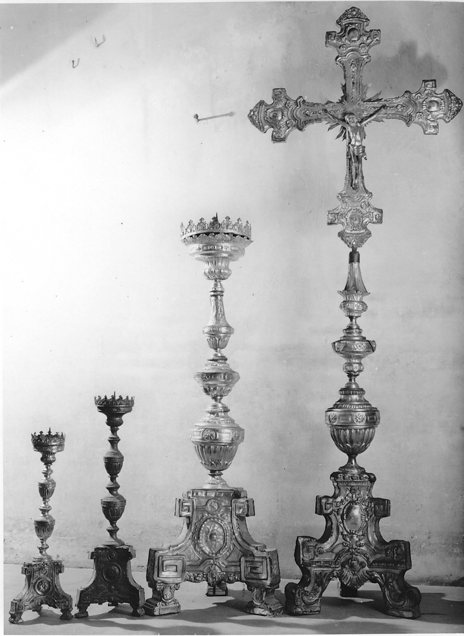 servizio d'altare, insieme - bottega lombarda (sec. XIX)