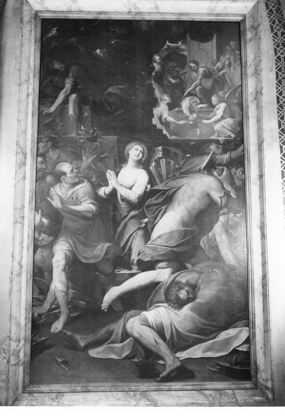 martirio di Santa Caterina d'Alessandria (dipinto, opera isolata) di Procaccini Camillo (attribuito) (inizio sec. XVII)