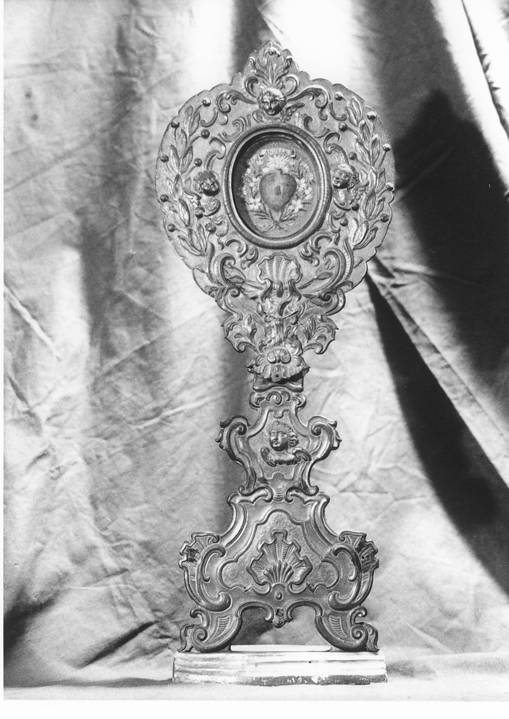 reliquiario - a ostensorio, opera isolata - bottega italiana (inizio sec. XVIII, sec. XIX)