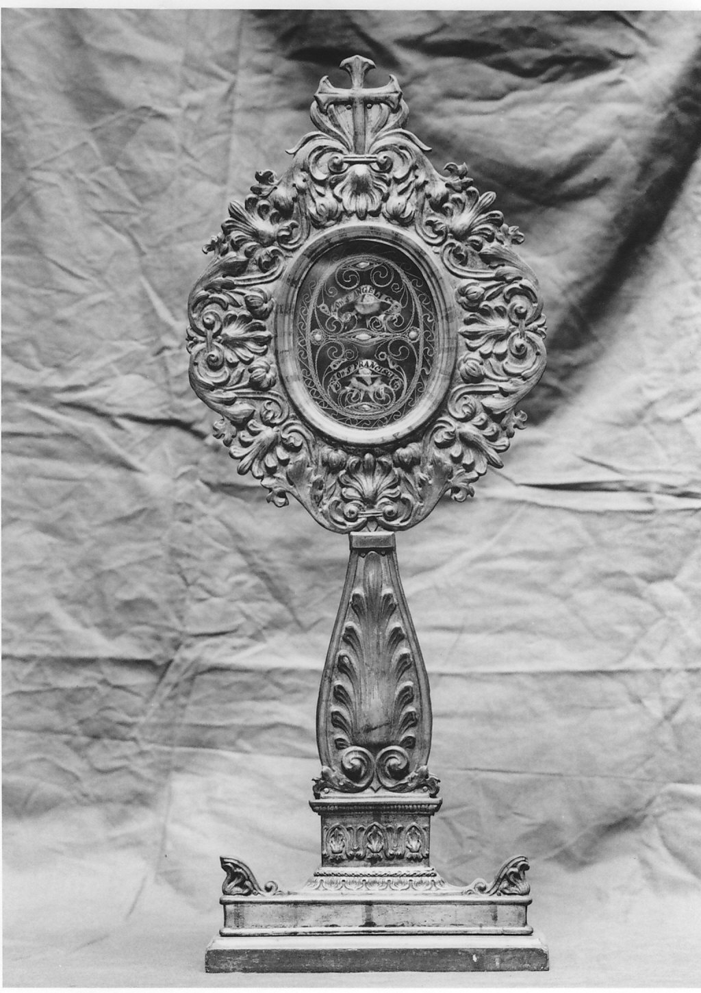 reliquiario - a ostensorio, serie - bottega italiana (seconda metà sec. XIX)