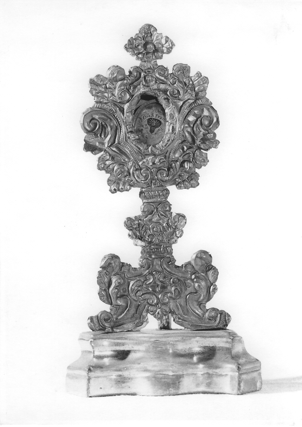 reliquiario - a ostensorio, opera isolata - bottega italiana (sec. XVIII)