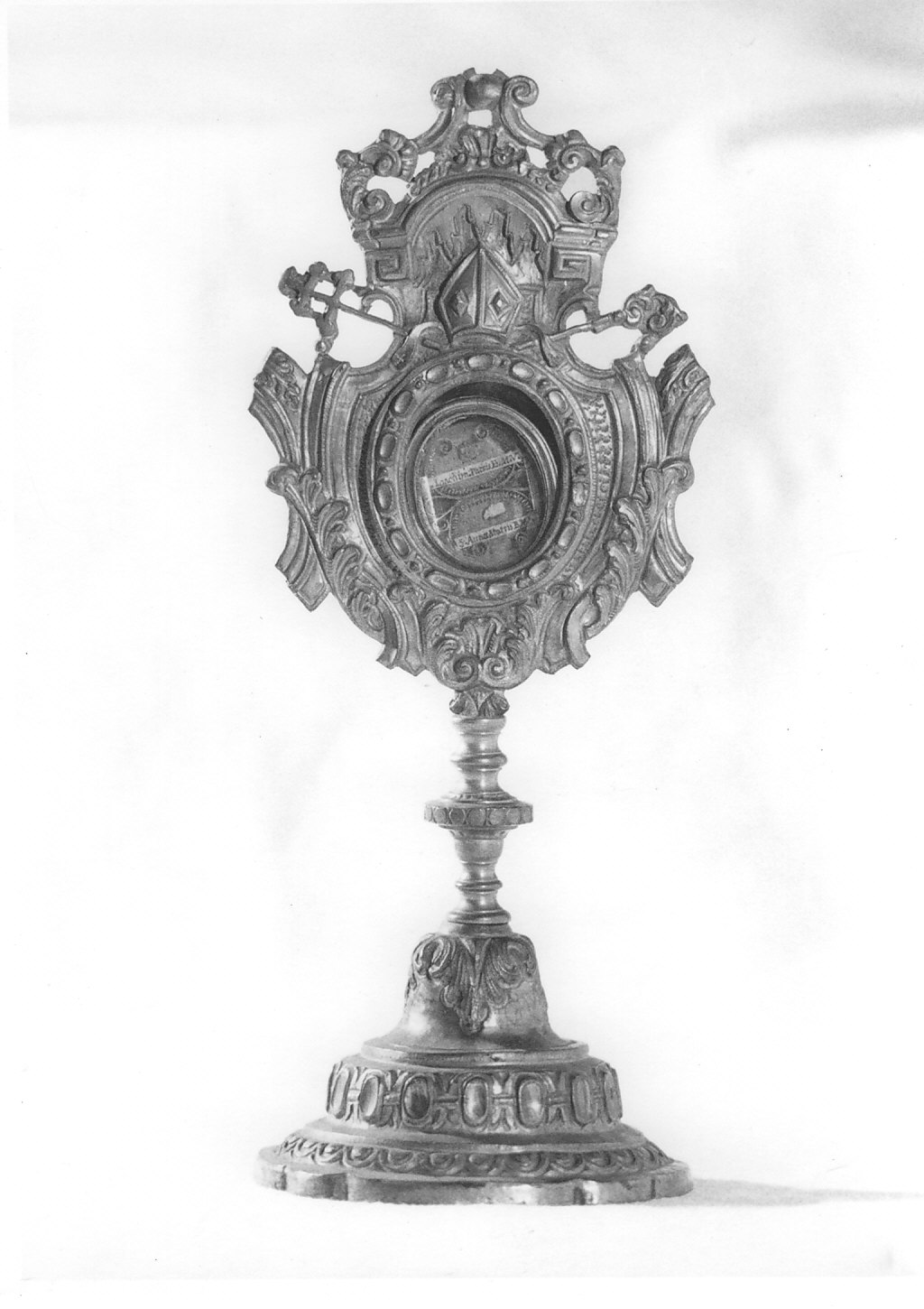 reliquiario - a ostensorio, opera isolata - bottega italiana (fine/inizio secc. XVIII/ XIX)