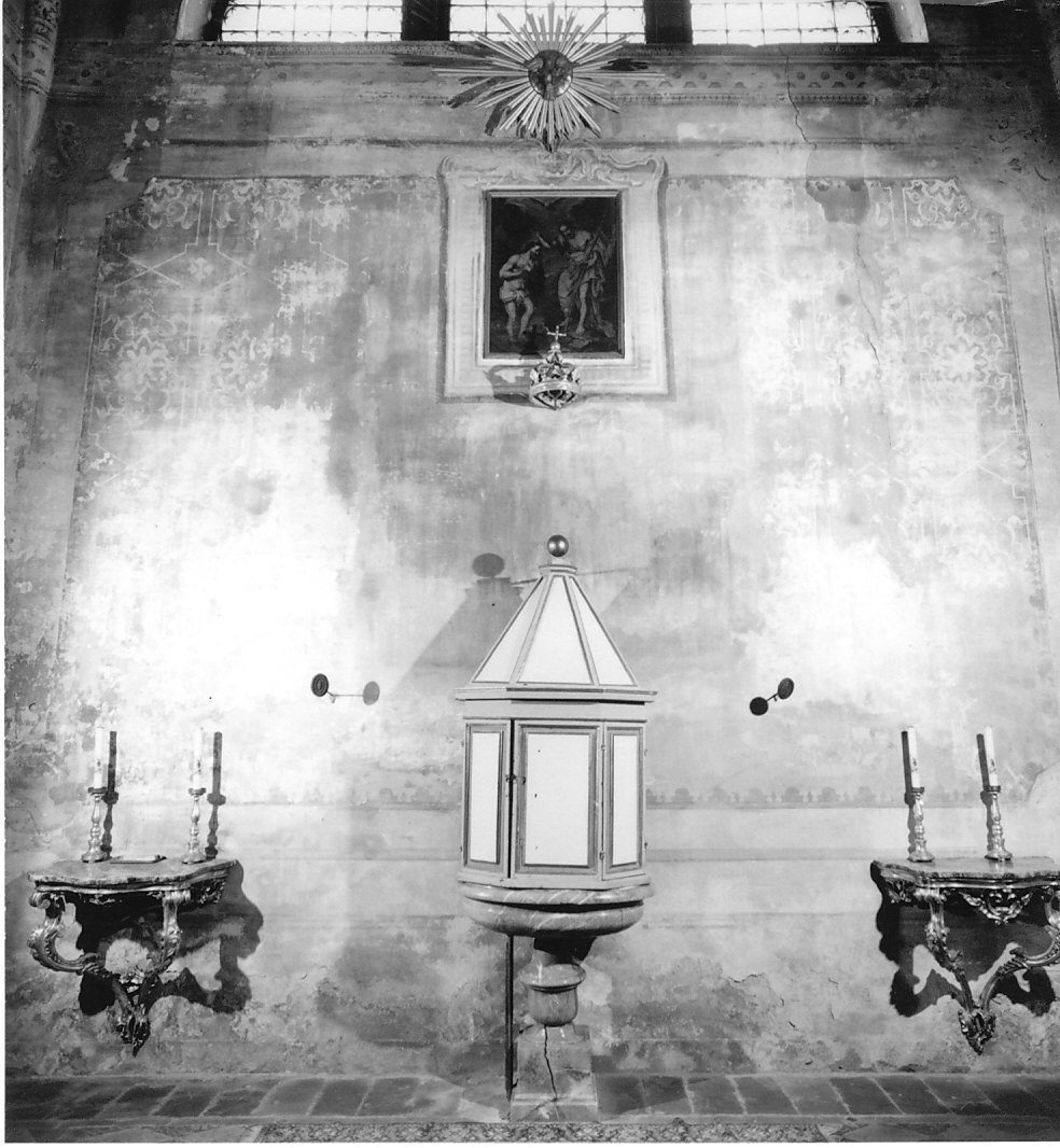 fonte battesimale, opera isolata - bottega italiana (sec. XVIII, sec. XIX)