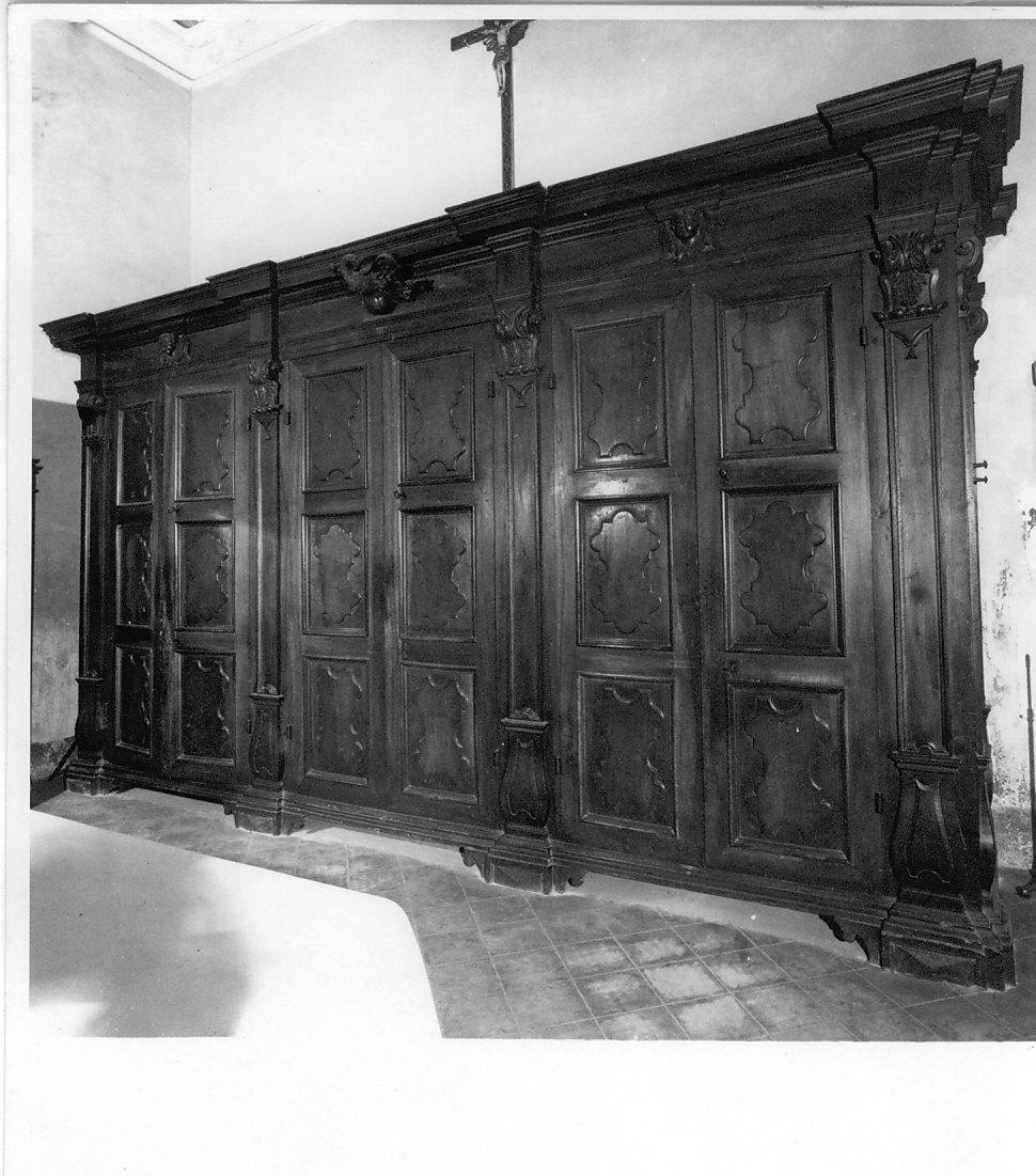 armadio da sacrestia, opera isolata - bottega lombarda (seconda metà sec. XVIII)