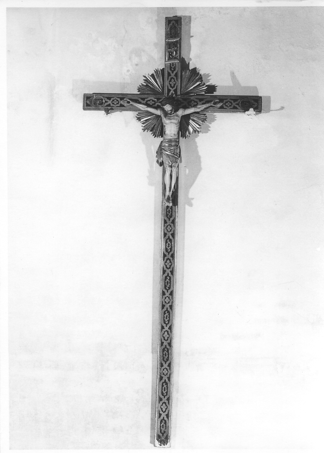 crocifisso, opera isolata - bottega italiana (fine/inizio secc. XVI/ XVII, sec. XIX)