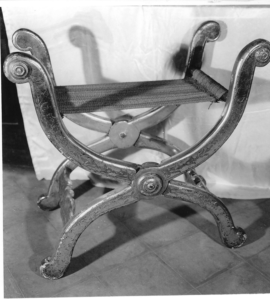 faldistorio, opera isolata - bottega italiana (fine sec. XIX)