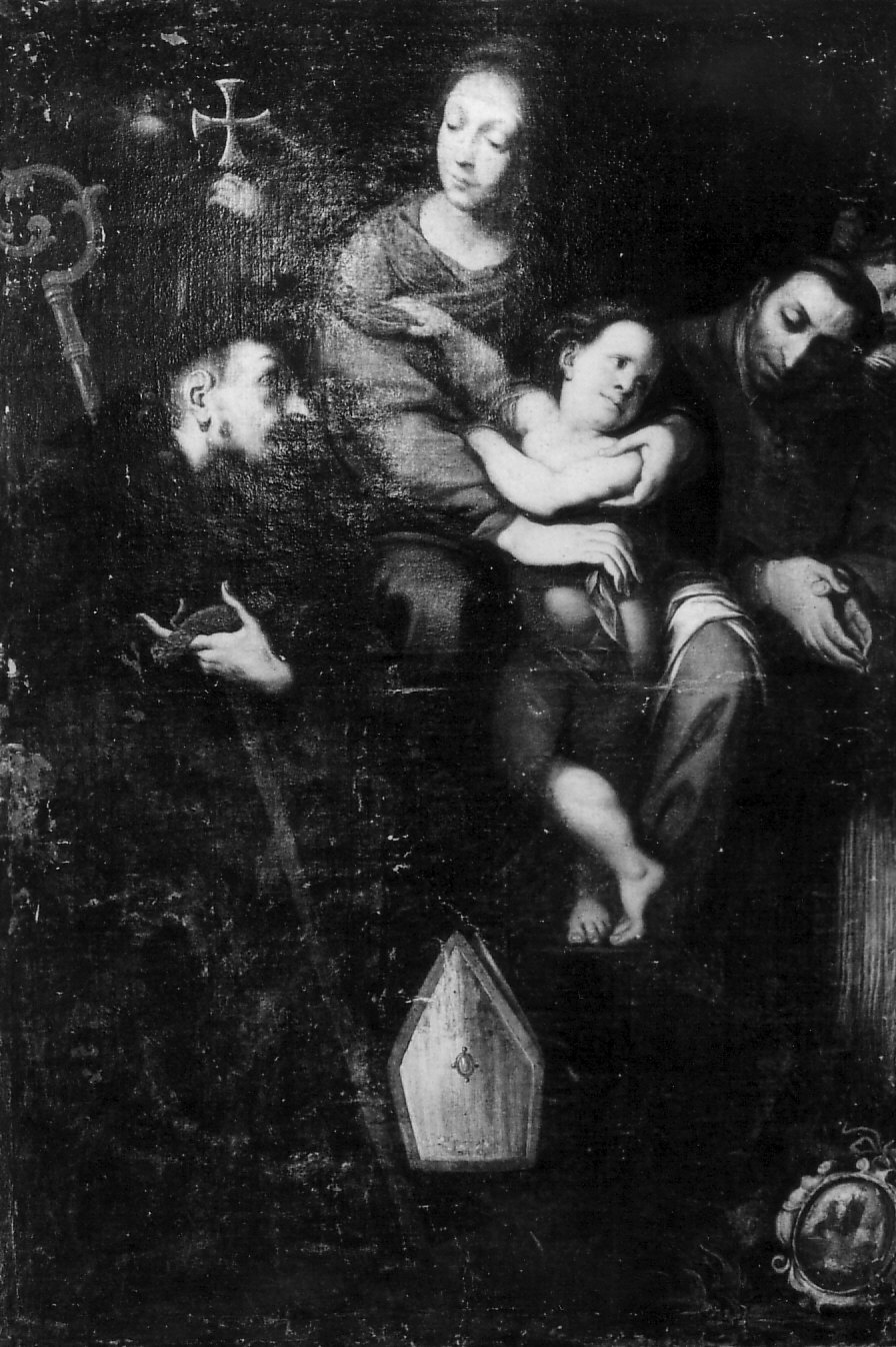 Madonna con Bambino tra San Giovanni Gualberto e Carlo (dipinto, opera isolata) di Crespi Daniele (sec. XVII)