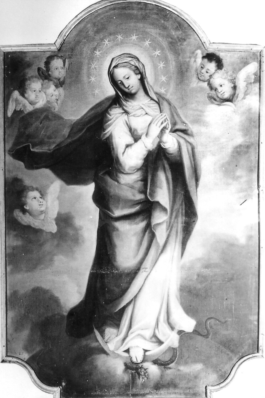 Immacolata Concezione (dipinto, opera isolata) - ambito lombardo (inizio sec. XVIII)