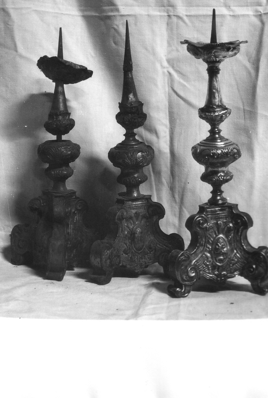 candeliere, serie - bottega lombarda (sec. XVIII)