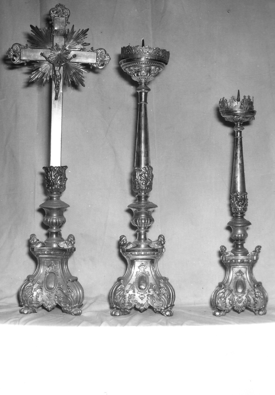 servizio d'altare, insieme - bottega lombarda (sec. XIX)