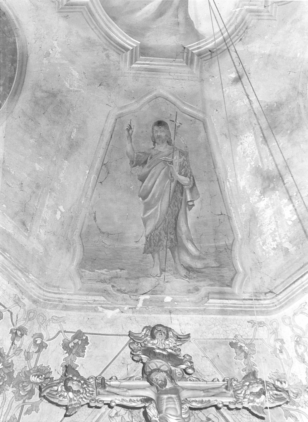 S. Giovanni Battista, San Giovanni Battista (dipinto murale) - ambito lombardo (sec. XIX)