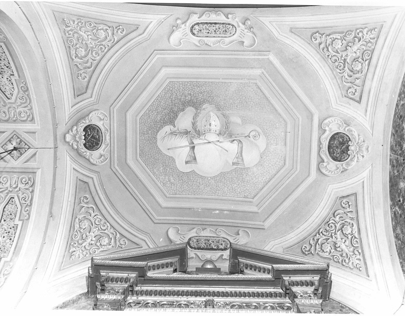 soffitto dipinto - ambito lombardo (secc. XIX/ XX)