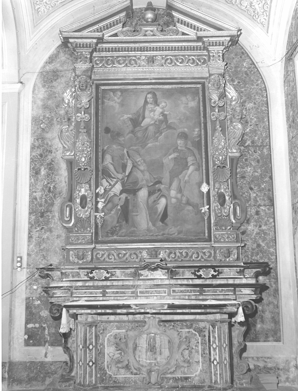 altare - bottega lombarda (secc. XVII/ XVIII)